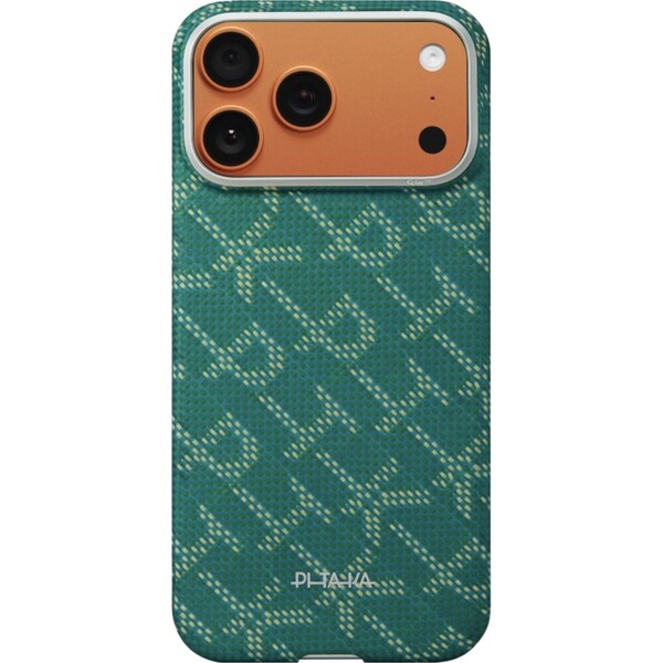 Pitaka-Ultra-Slim-Case-MagSafe-kryt-iPhone-17-Pro-Max-Monogram-Gold-Green