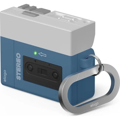 ELAGO Cassette Player pouzdro Airpods 4 tmavě modré