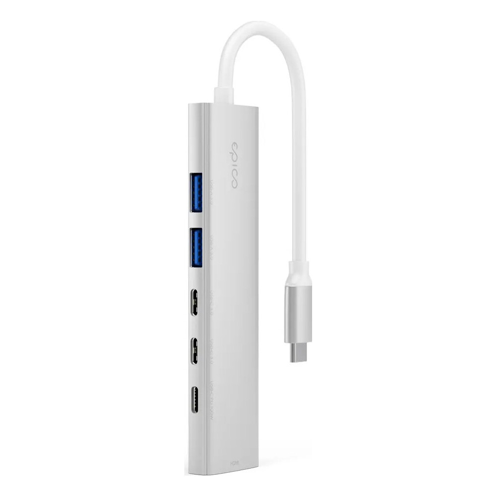 Epico-UltraHub-6in1-Slim-Alu-USB-C-Hub-EH20-stribrny