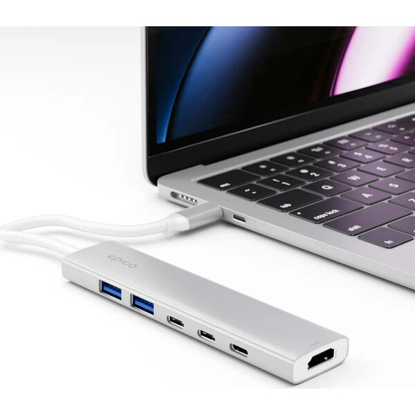 Epico-UltraHub-6in1-Slim-Alu-USB-C-Hub-EH20-stribrny