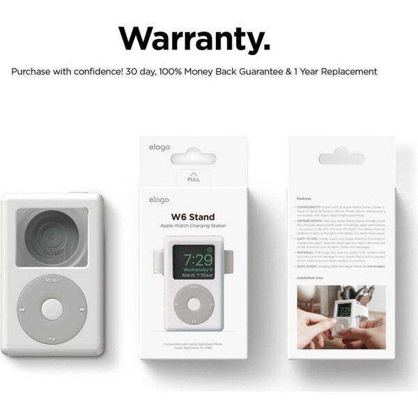 ELAGO-W6-Retro-iPod-stojanek-pro-Apple-Watch-bily-sedy