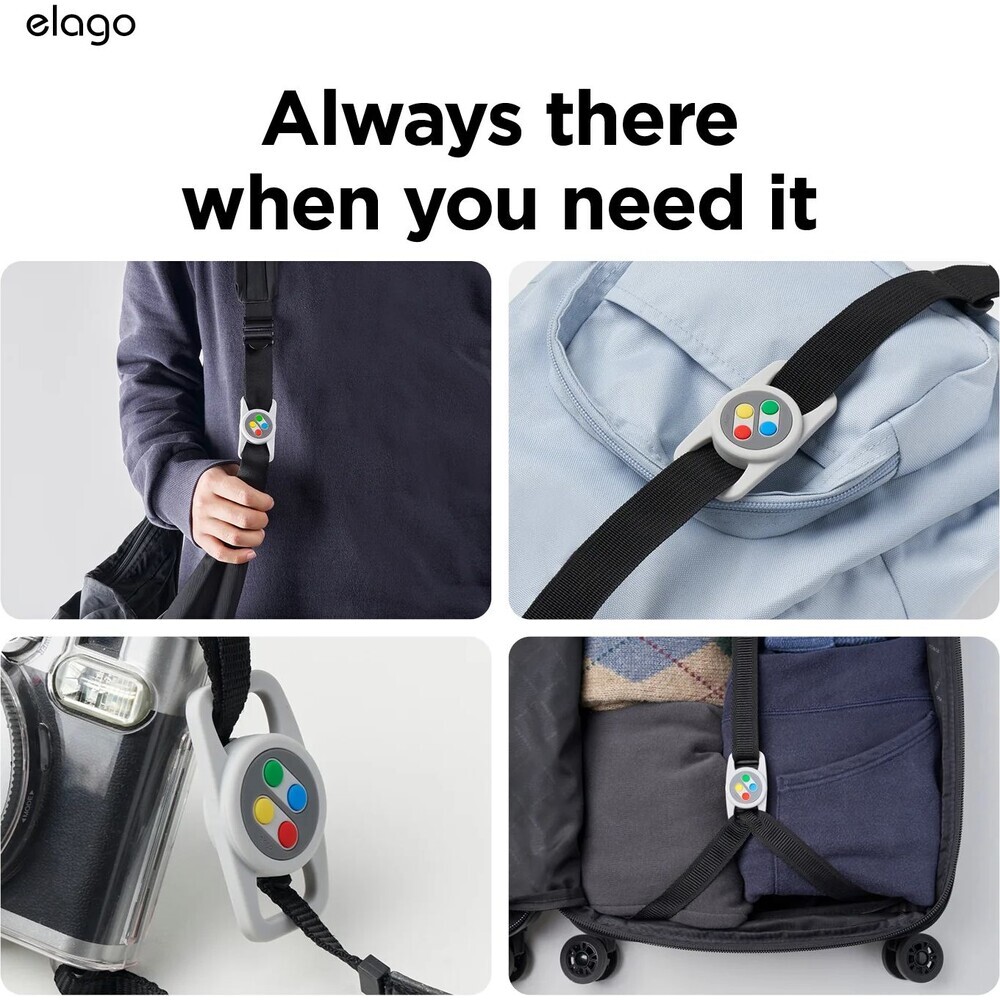 ELAGO-W5-Pet-Collar-pouzdro-pro-Apple-AirTag-cerne