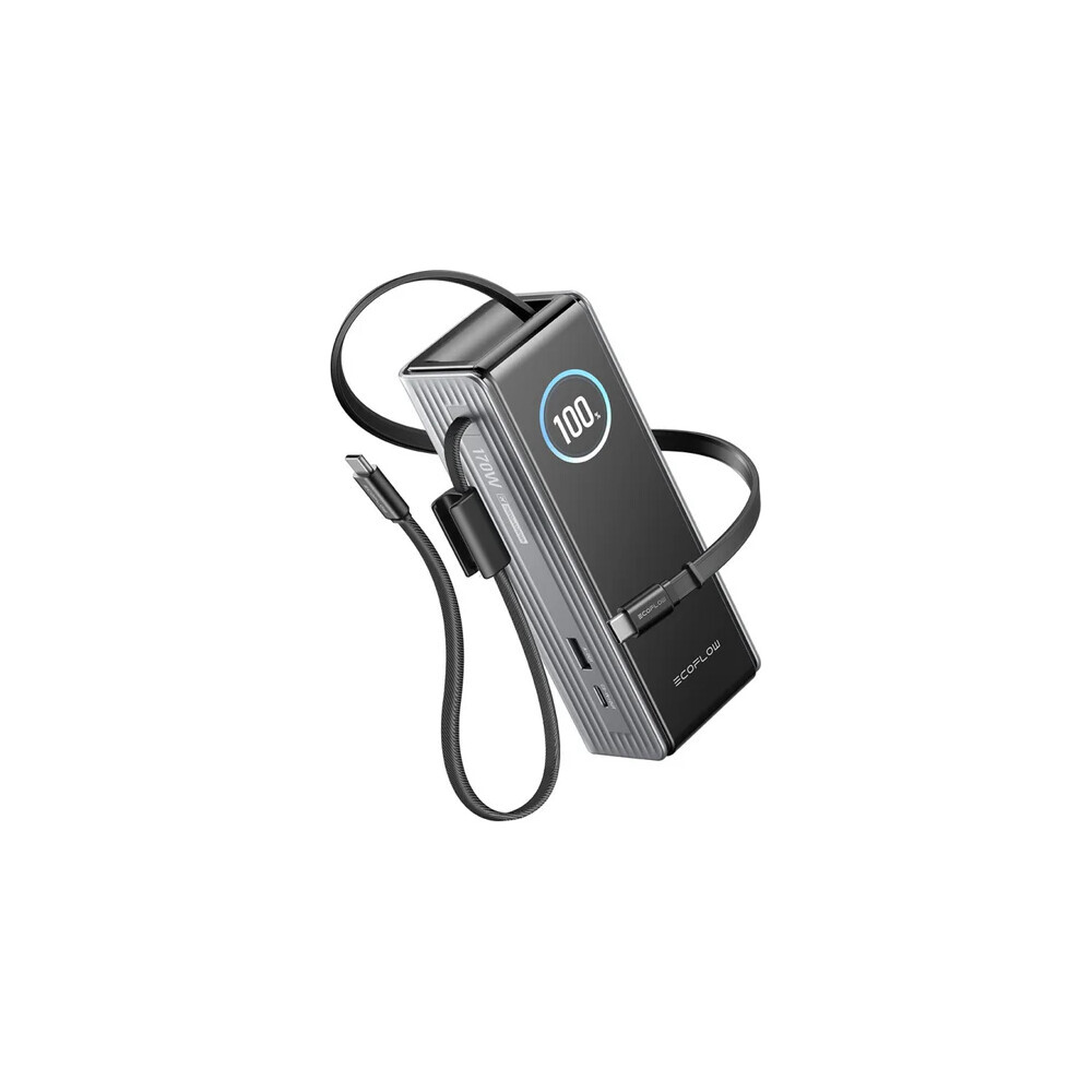 EcoFlow-RAPID-25000-mAh-powerbanka-s-USB-C-kabelem-stribrna