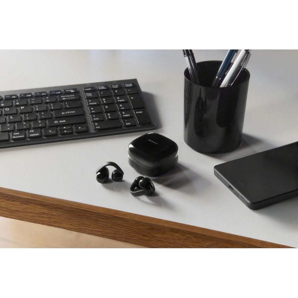 Sony-LinkBuds-Clip-bezdratova-sluchatka-cerna