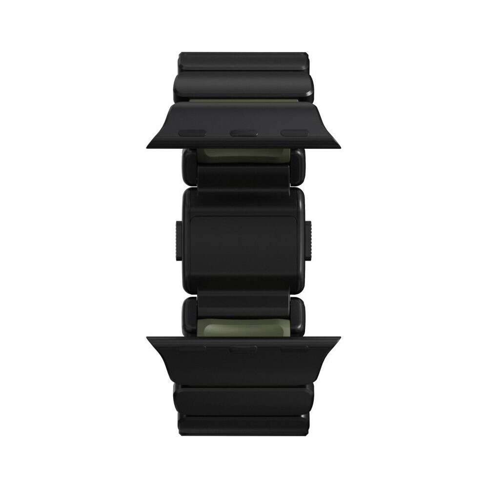 Nomad-Stratos-Band-FKM-reminek-Apple-Watch-45-46-49mm-Black-Titanium-Forest-Green