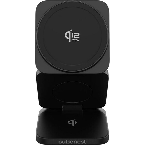 Cubenest-SQ312-Ultra-Qi2-2-MagSafe-3v1-nabijecka-35W-cerna