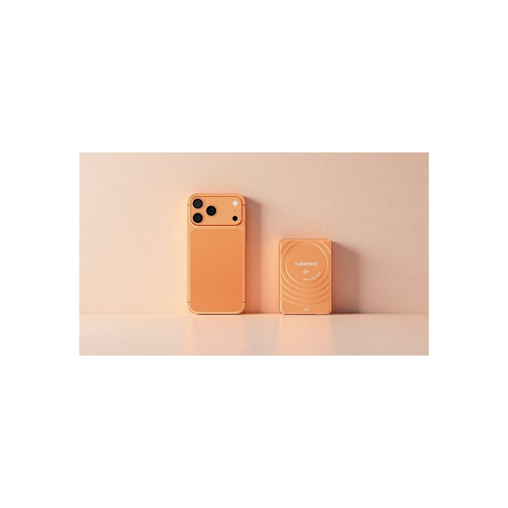 CubeNest-SQ1B3D-SlimDual-Qi2-MagSafe-powerbanka-5000-mAh-oranzova