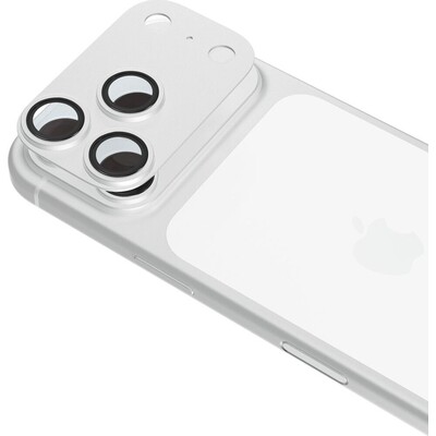 iWant Aluminium AntiReflective Lens & Island hliníkový rámeček pro iPhone 18 Pro Max stříbrný