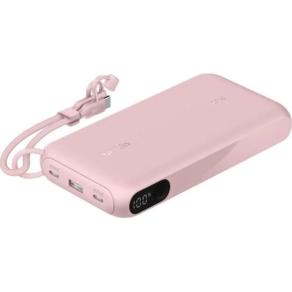 Belkin-BOOST-CHARGE-USB-C-PowerBanka-s-displejem-20000mAh-PD-20W-ruzova