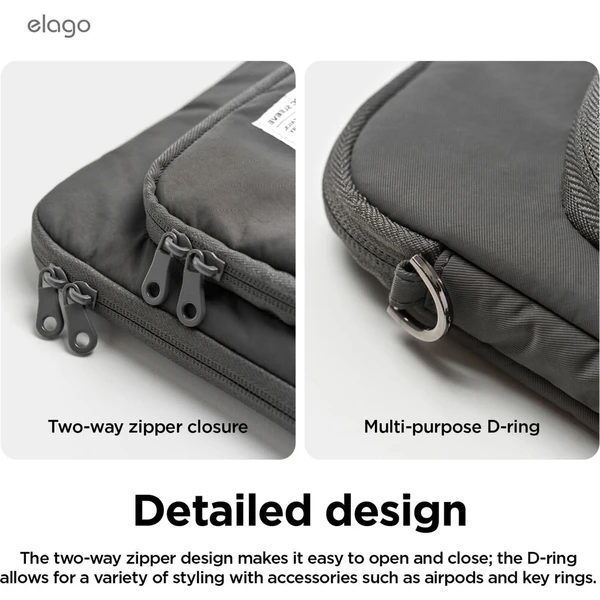 ELAGO PC Sleeve pouzdro pro MacBook 12"-14'' tmavě šedé - Pouzdra - Obrázek d_23bd0ca2146e4a199c1d321023ebe0c2