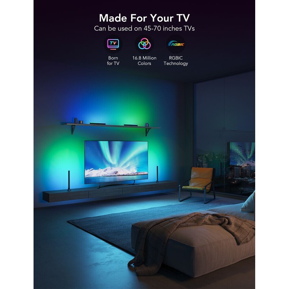Govee-SMART-LED-RGBIC-Panely-38cm-pro-TV-43-75-Matter