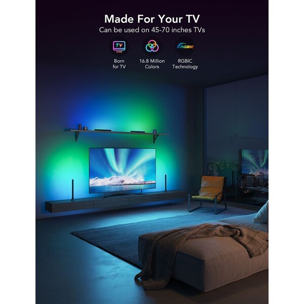 Govee-SMART-LED-RGBIC-Panely-38cm-pro-TV-43-75-Matter