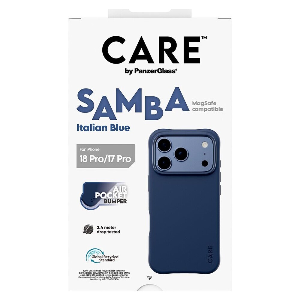 PanzerGlass-CARE-Samba-MagSafe-kryt-Apple-iPhone-18-Pro-17-Pro-Italian-Blue-modry
