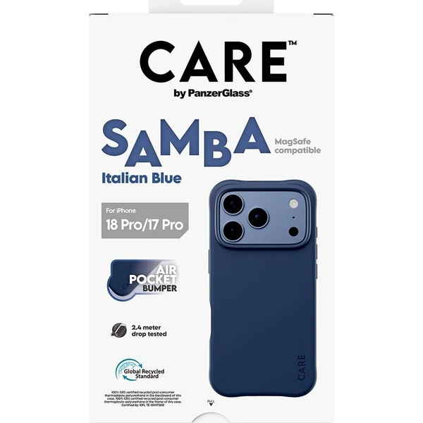 PanzerGlass-CARE-Samba-MagSafe-kryt-Apple-iPhone-18-Pro-17-Pro-Italian-Blue-modry