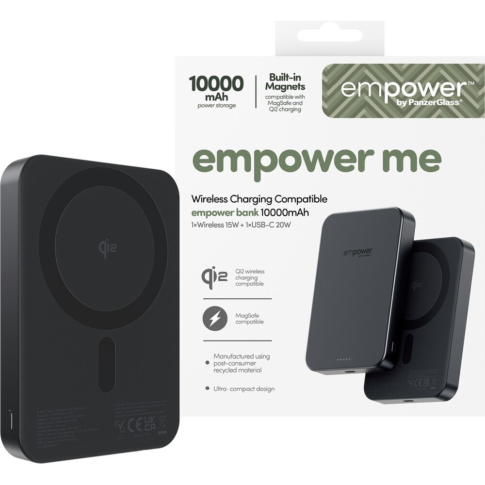 PanzerGlass-empower-bezdratova-Qi2-powerbanka-10000-mAh-MagSafe-cerna