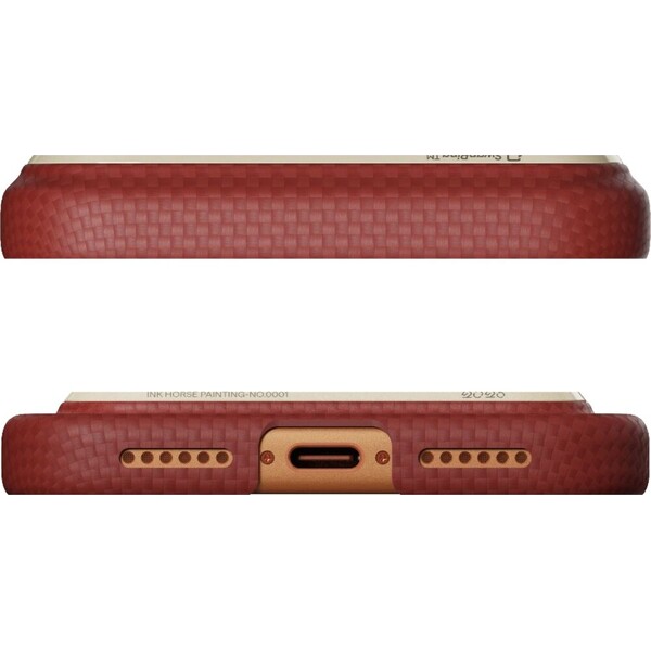 Pitaka-Edge-Case-Ink-Horse-MagSafe-kryt-iPhone-17-Pro-Max-Cinnabar