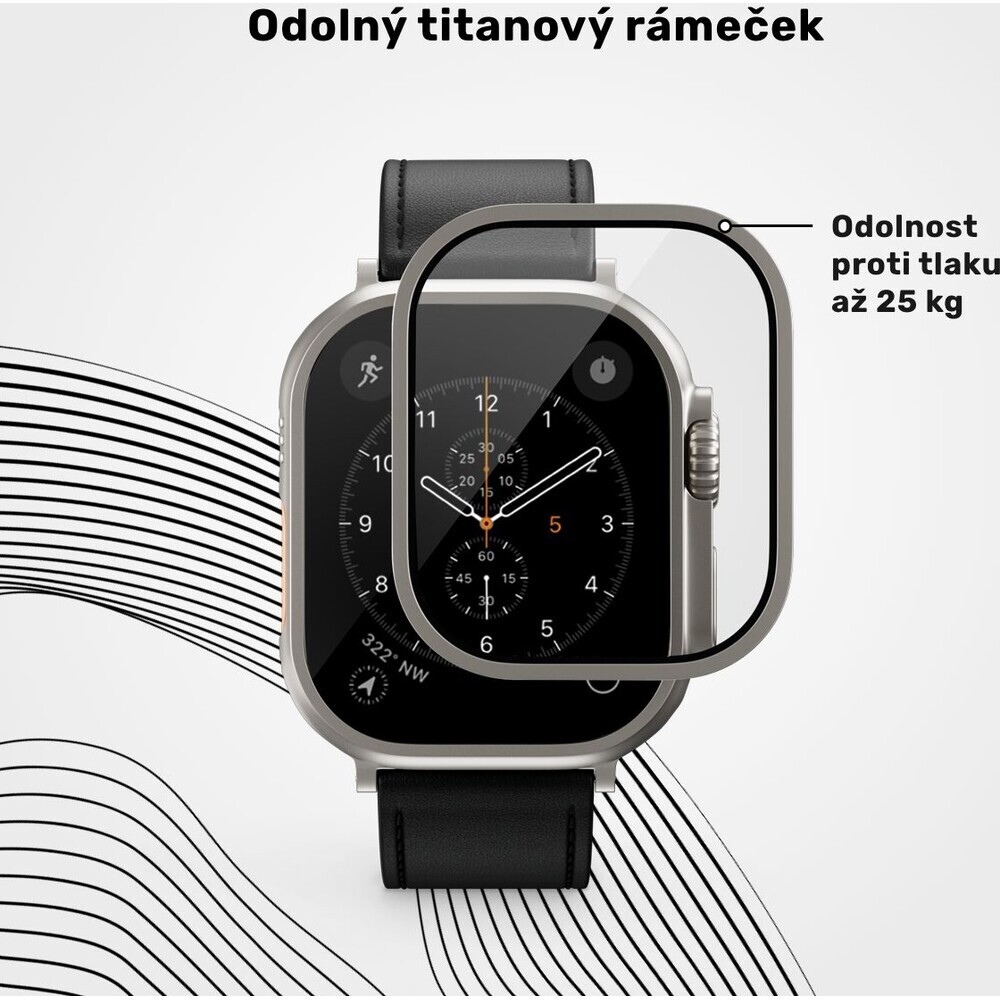 UNUM-by-Epico-SapphireShield-Watch-Protector-safirove-sklo-pro-Apple-Watch-Ultra-49mm-stribrne