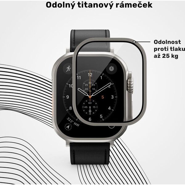 UNUM-by-Epico-SapphireShield-Watch-Protector-safirove-sklo-pro-Apple-Watch-Ultra-49mm-stribrne