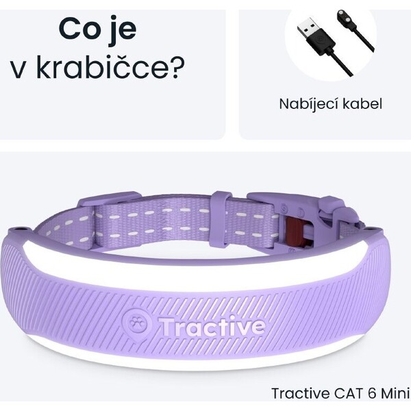 Tractive-CAT-6-Mini-chytry-GPS-lokator-pro-kocky-levandulovy