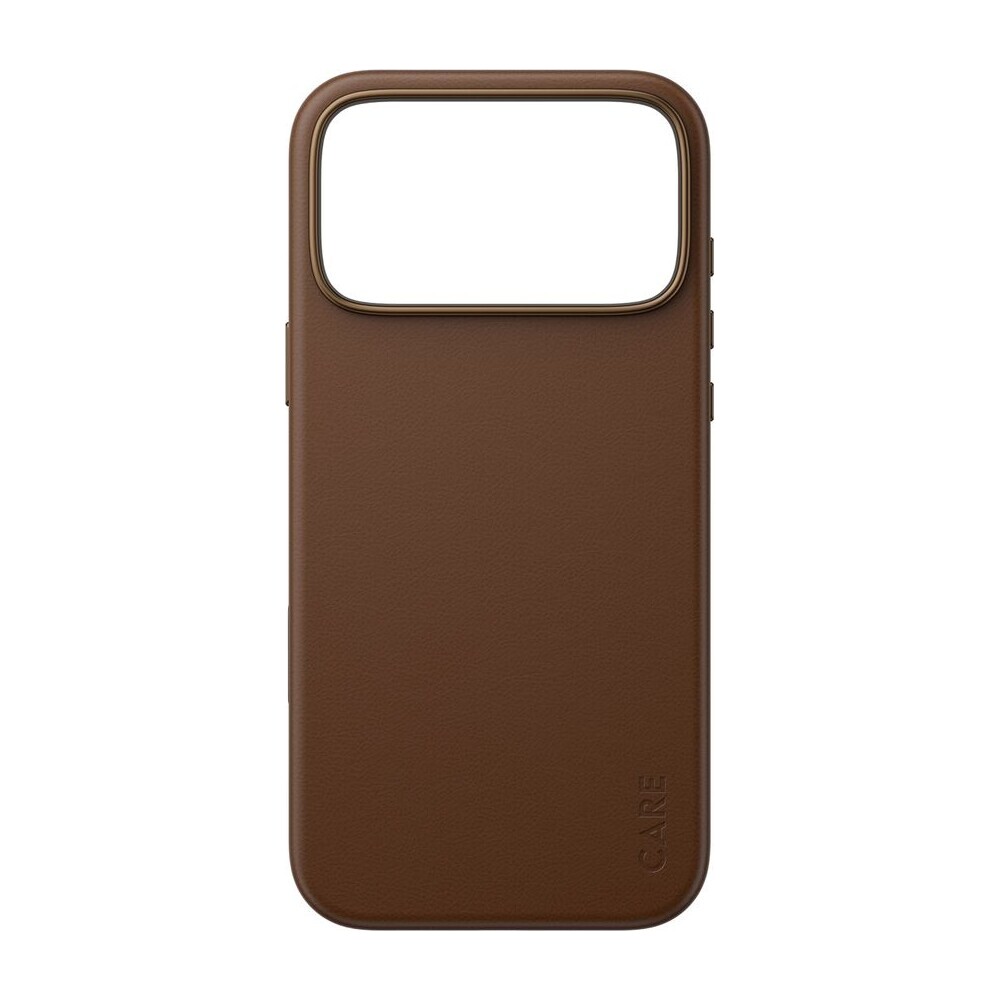 PanzerGlass-CARE-SOLO-MagSafe-kryt-z-veganske-kuze-iPhone-17-Pro-Max-hnedy