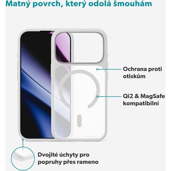 Epico-HeroMatte-Pro-Mag-MagSafe-Qi2-kryt-iPhone-17-Pro-Max-18-Pro-Max-bily