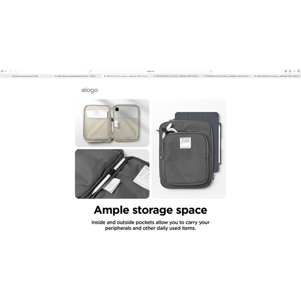 ELAGO-Tablet-Sleeve-pouzdro-pro-11-iPad-Tablet-tmave-sede