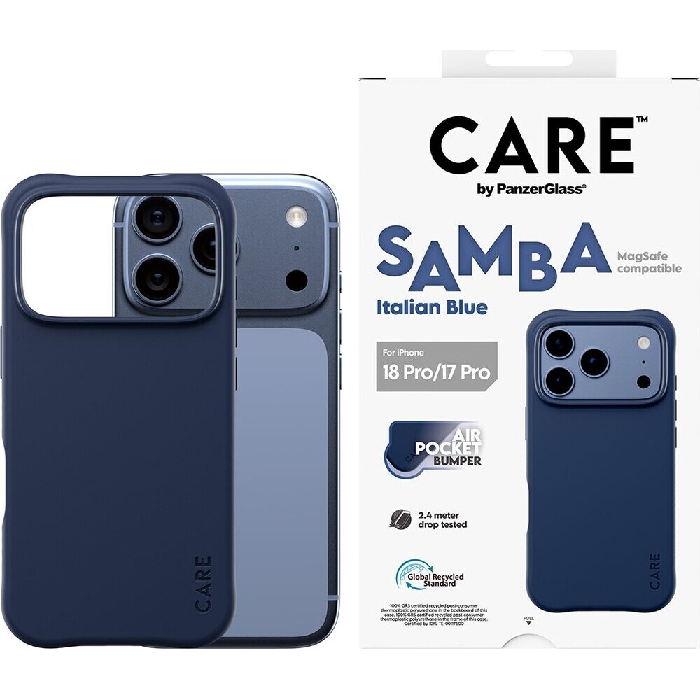 PanzerGlass-CARE-Samba-MagSafe-kryt-Apple-iPhone-18-Pro-17-Pro-Italian-Blue-modry