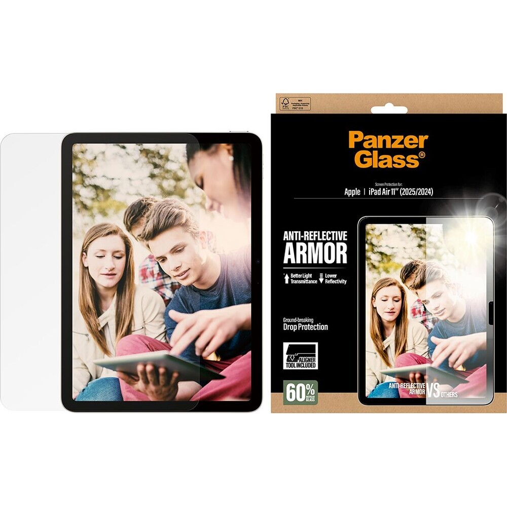 PanzerGlass-Antireflexni-sklo-Apple-iPad-Air-11-2025-2024-s-instalacnim-rameckem