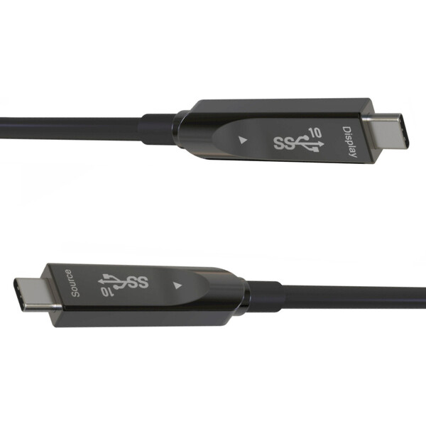 PremiumCord-USB-C-10Gbps-DP1-4-opticky-kabel-5m