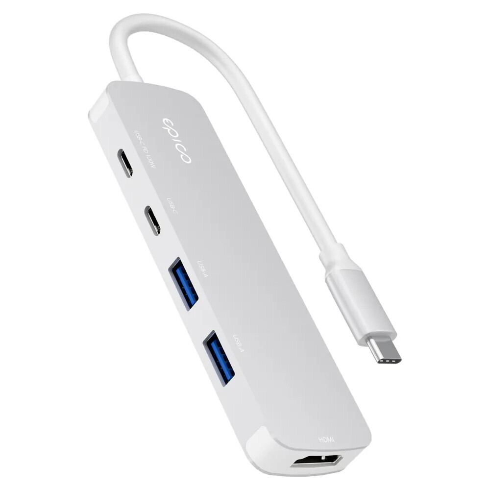 Epico-UltraHub-5in1-Slim-Alu-USB-C-Hub-EH15-stribrny