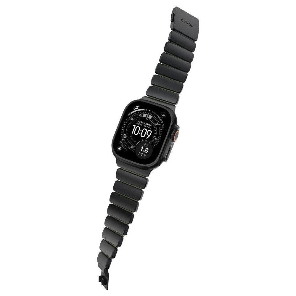 Nomad-Stratos-Band-FKM-reminek-Apple-Watch-45-46-49mm-Black-Titanium-Forest-Green