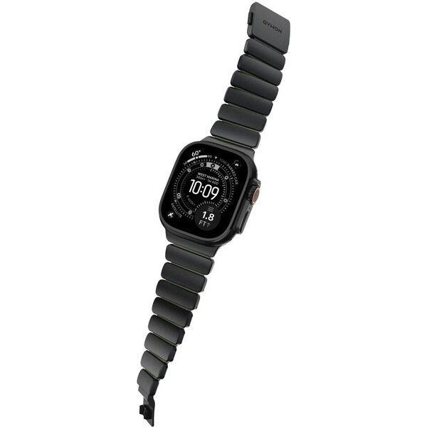 Nomad-Stratos-Band-FKM-reminek-Apple-Watch-45-46-49mm-Black-Titanium-Forest-Green