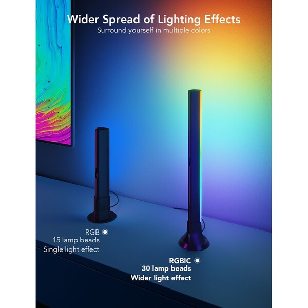 Govee-SMART-LED-RGBIC-Panely-38cm-pro-TV-43-75-Matter