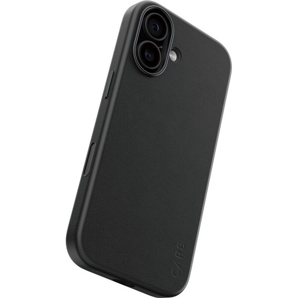 PanzerGlass-CARE-SOLO-MagSafe-kryt-z-veganske-kuze-iPhone-17e-16e-cerny