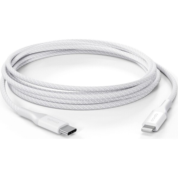 Epico-UltraLink-USB-C-na-Lightning-2m-kabel-bily