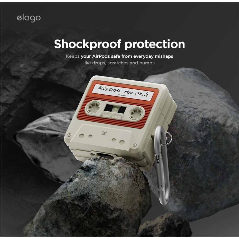 ELAGO-Cassette-TAPE-pouzdro-Airpods-4-bezove