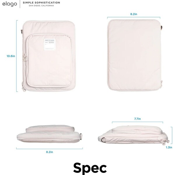 ELAGO-Tablet-Sleeve-pouzdro-pro-11-iPad-Tablet-svetle-ruzove