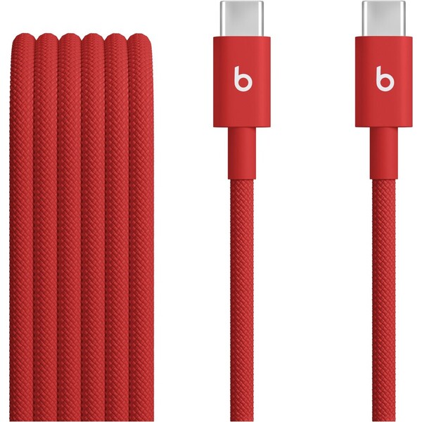 Apple-Beats-USB-C-USB-C-napajeci-kabel-240W-3m-jasne-cerveny