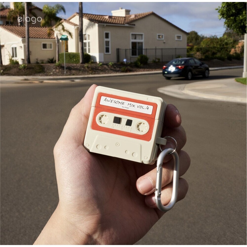 ELAGO-Cassette-TAPE-pouzdro-Airpods-4-bezove