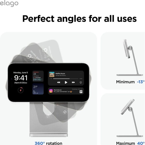 ELAGO-Wireless-Charging-Aluminium-Stand-Qi2-MagSafe-nabijeci-stojanek-15W-cerny