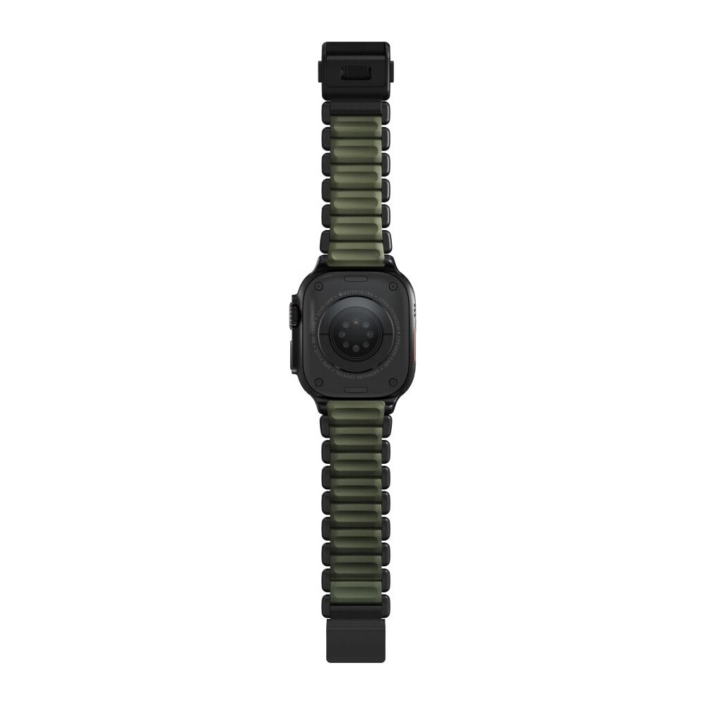 Nomad-Stratos-Band-FKM-reminek-Apple-Watch-45-46-49mm-Black-Titanium-Forest-Green