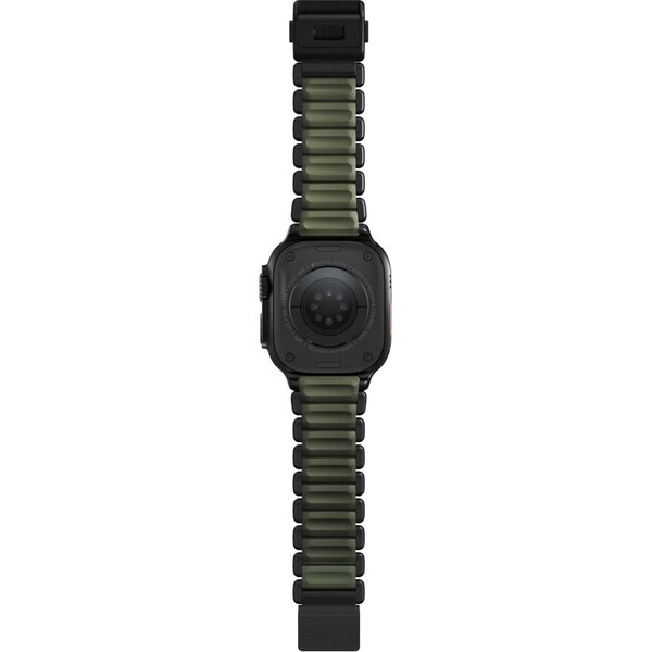 Nomad-Stratos-Band-FKM-reminek-Apple-Watch-45-46-49mm-Black-Titanium-Forest-Green