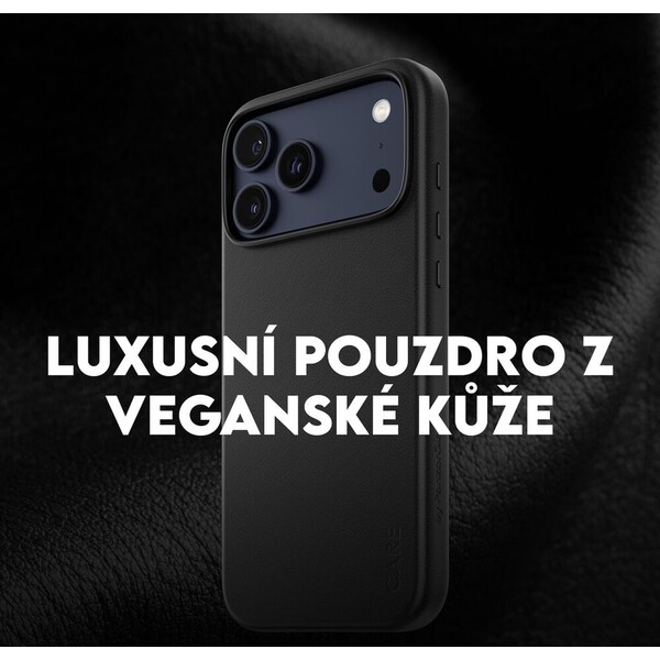 PanzerGlass-CARE-SOLO-MagSafe-kryt-z-veganske-kuze-iPhone-17-Pro-Max-cerny