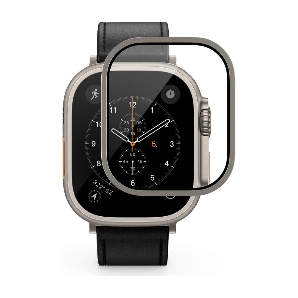 UNUM-by-Epico-SapphireShield-Watch-Protector-safirove-sklo-pro-Apple-Watch-Ultra-49mm-stribrne