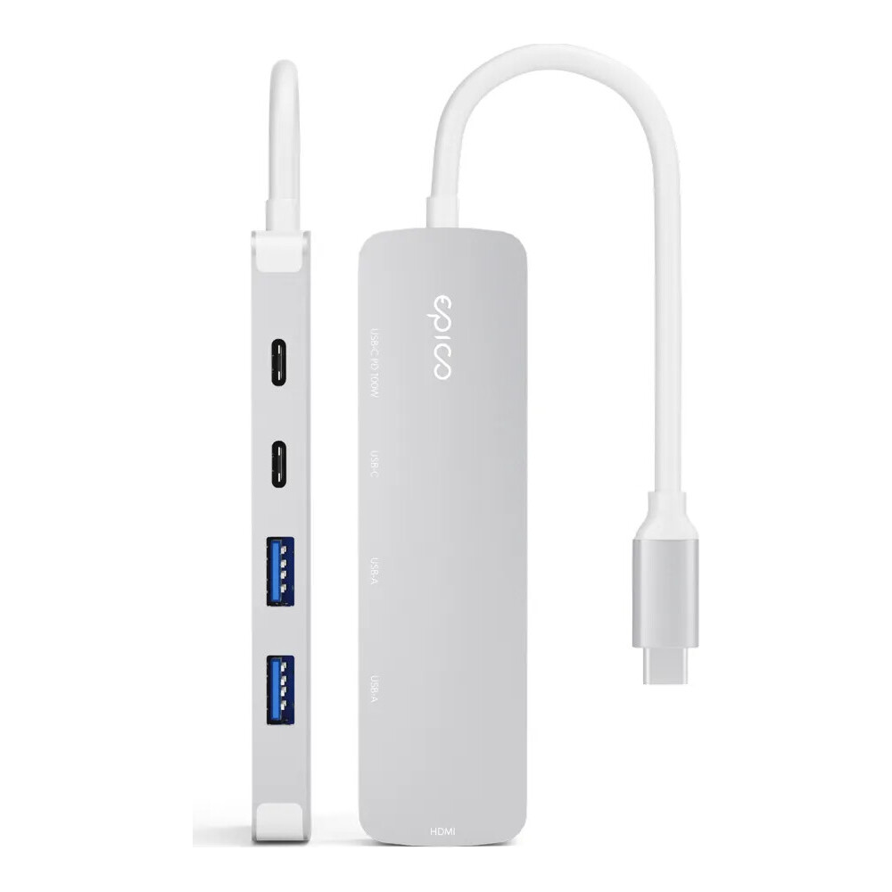 Epico-UltraHub-5in1-Slim-Alu-USB-C-Hub-EH15-stribrny