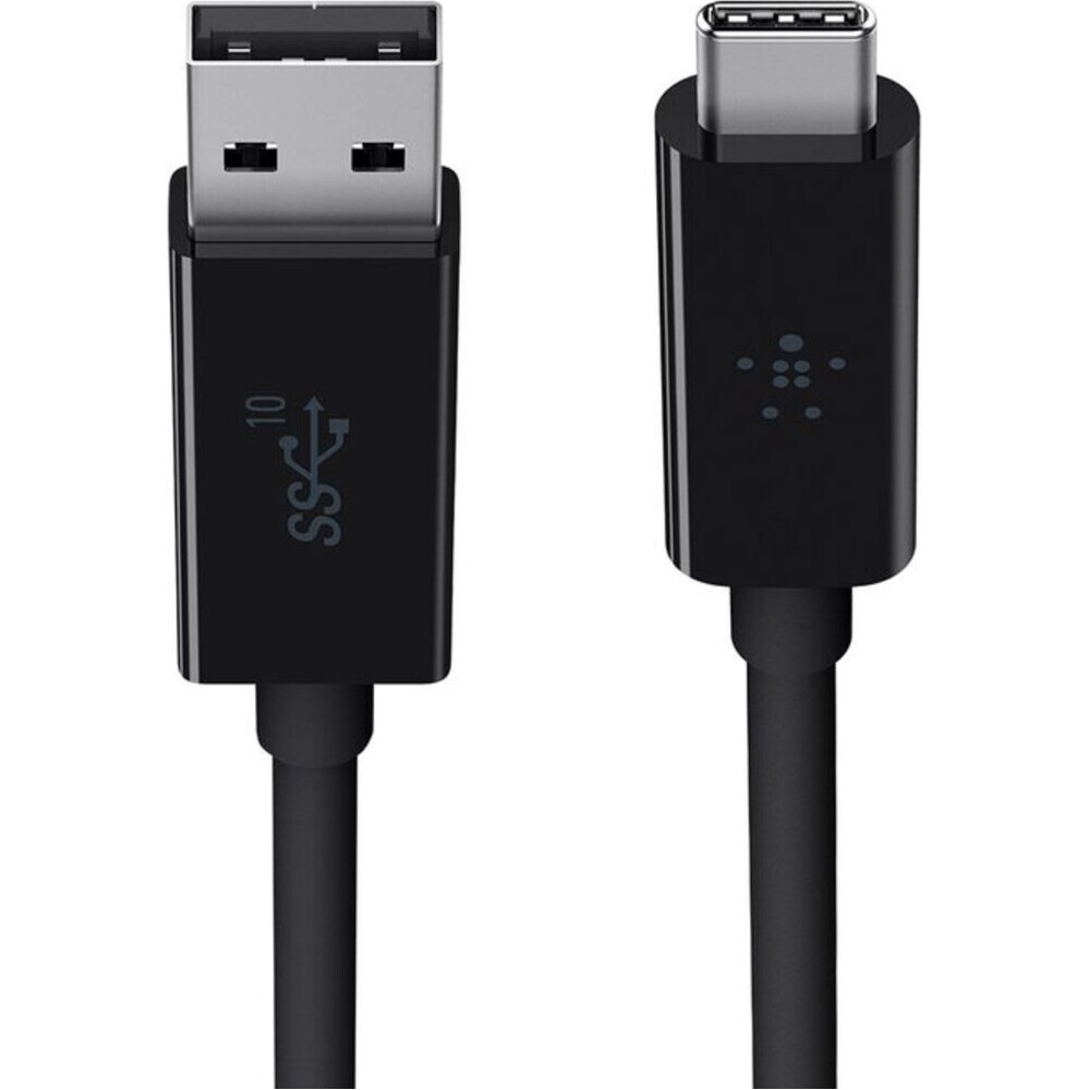 Belkin-USB-C-USB-A-3-1-kabel-0-9m-10-Gb-s-cerny