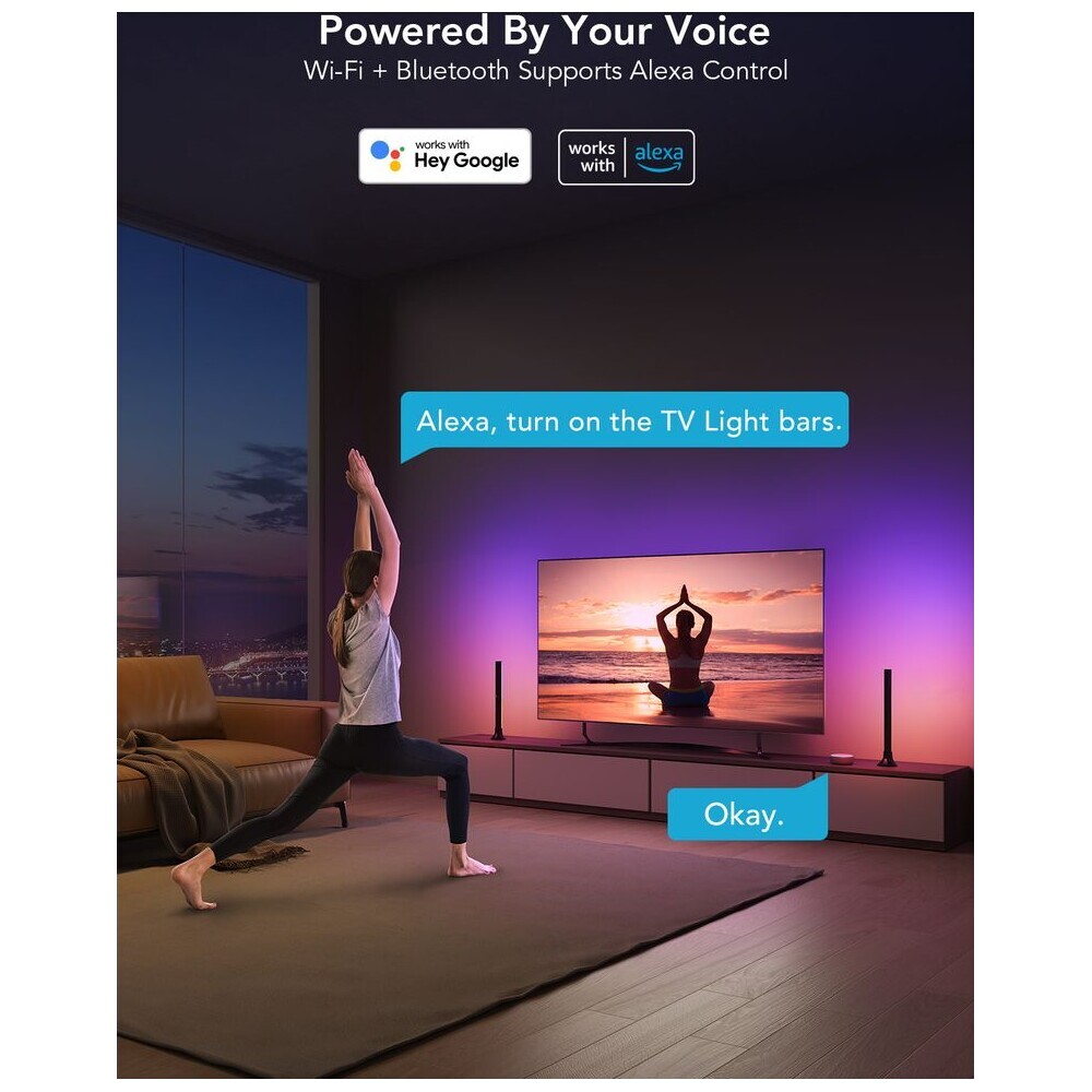 Govee-SMART-LED-RGBIC-Panely-38cm-pro-TV-43-75-Matter