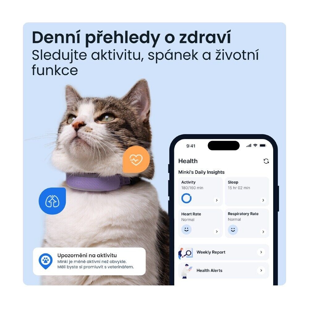 Tractive-CAT-6-Mini-chytry-GPS-lokator-pro-kocky-levandulovy