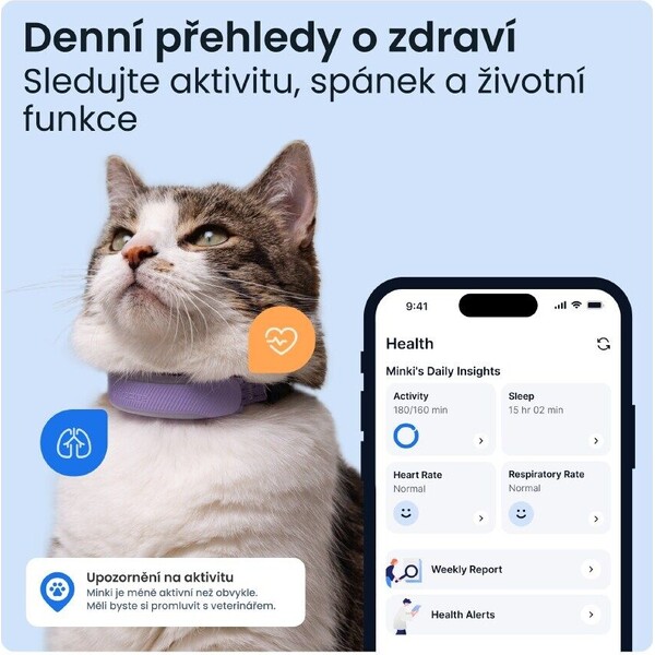Tractive-CAT-6-Mini-chytry-GPS-lokator-pro-kocky-levandulovy