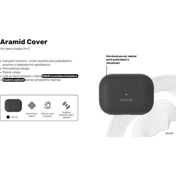 UNUM-by-Epico-Aramid-pouzdro-AirPods-Pro-3-cerne